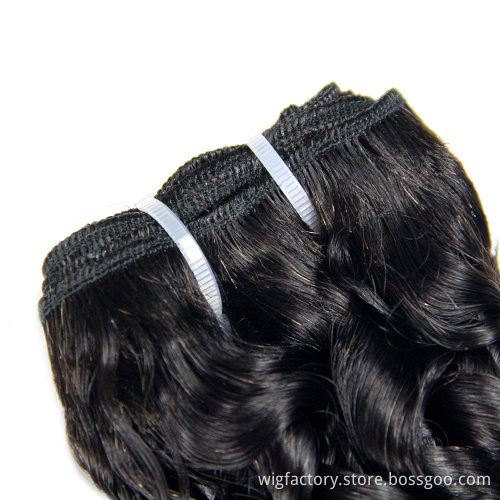 Hot selling ixie curls human hair with closure, pixie curl super double drawn hair, pixie curls double drawn virgin hair